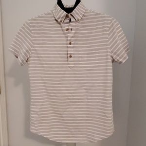 Casual Striped Button Down